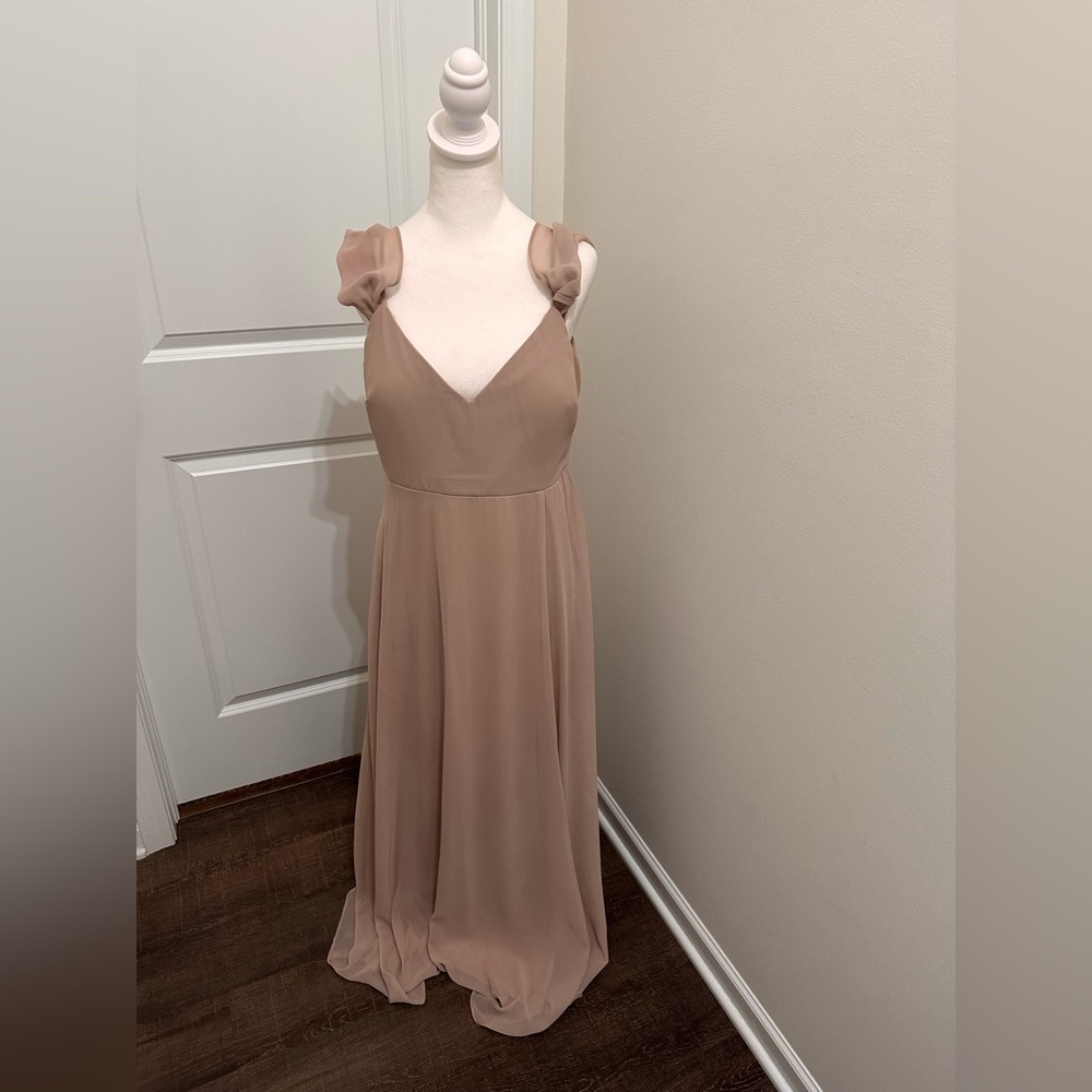 Birdy Grey Taupe Wedding Dress Size Large